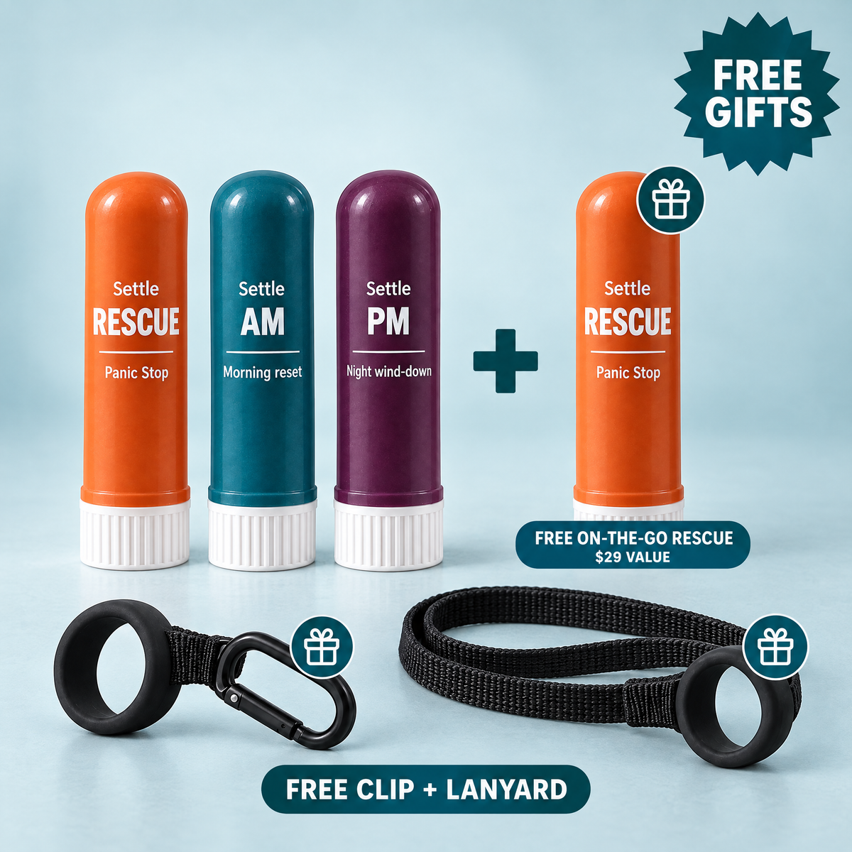 Settle System + On-the-Go Rescue with free gifts