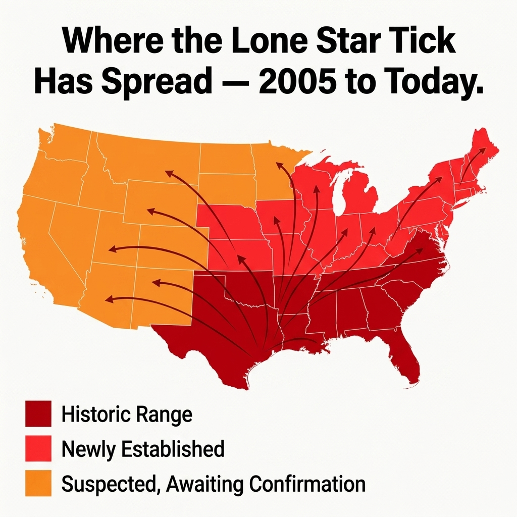 Tick risk illustration