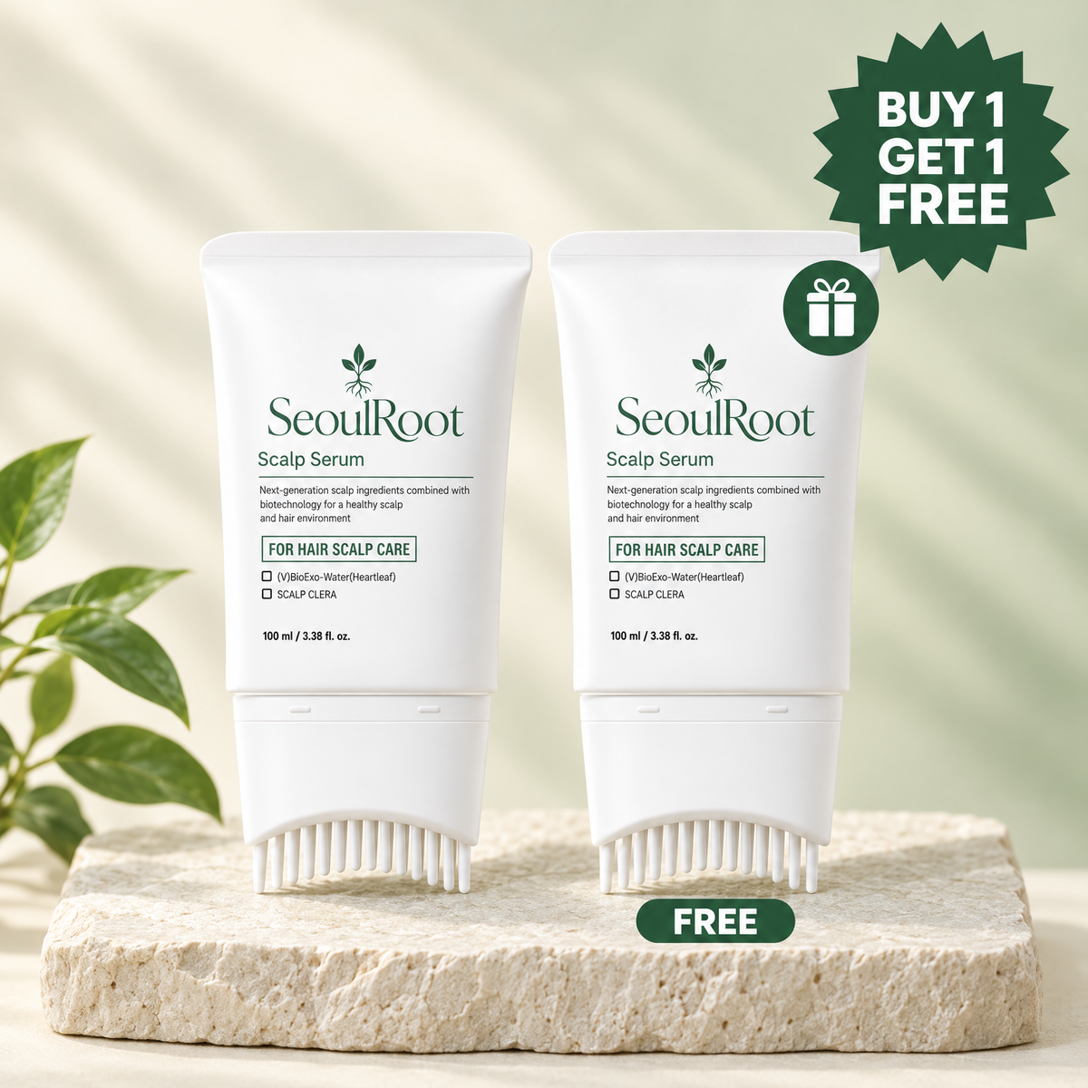 SeoulRoot Scalp Serum, Buy 1 Get 1 Free, 2 bottles