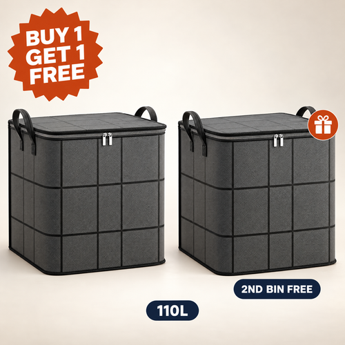 StowMax Extra Large Storage Bins 110L (2 Bins), buy one get one free