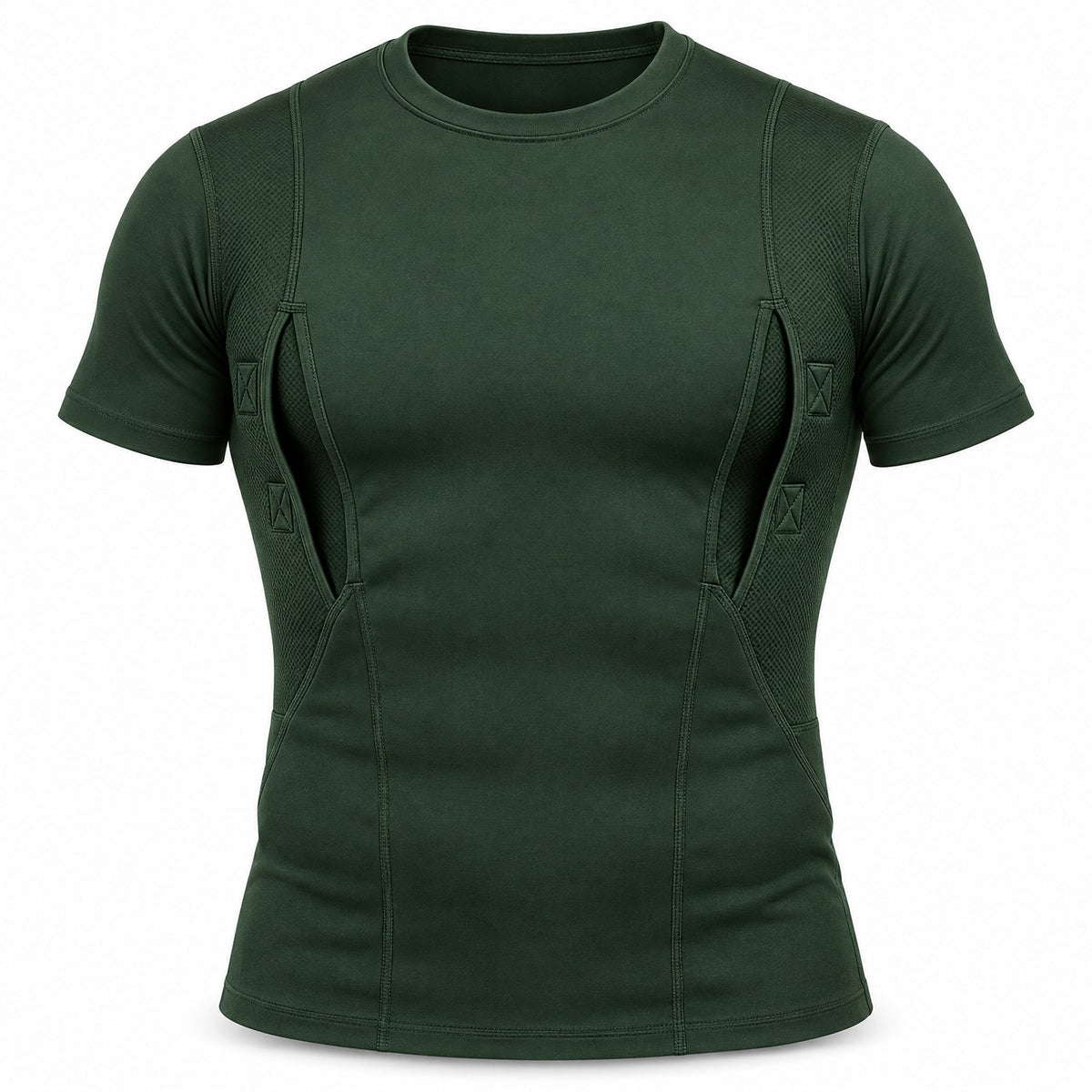 SureDraw Concealment Tee in forest green