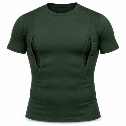 SureDraw Concealment Tee in forest green